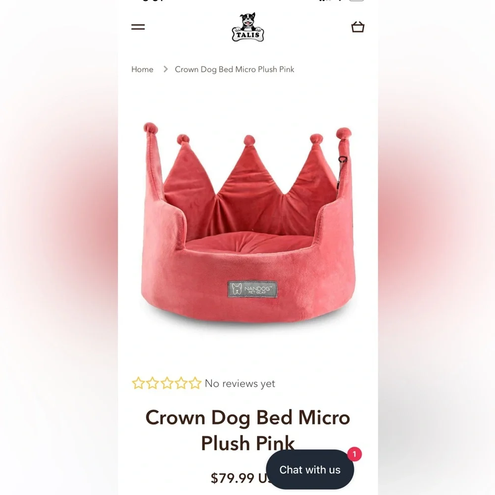 NANDOG PET GEAR CROWN BED !